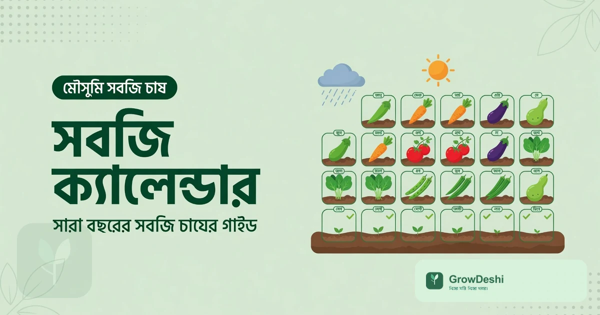 বাংলাদেশে সারা বছরের সবজি চাষের ক্যালেন্ডার