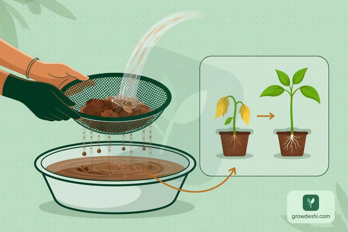 কোকোপিটের লবণ ও EC দূর করার নিয়ম — চারা বাঁচান — GrowDeshi