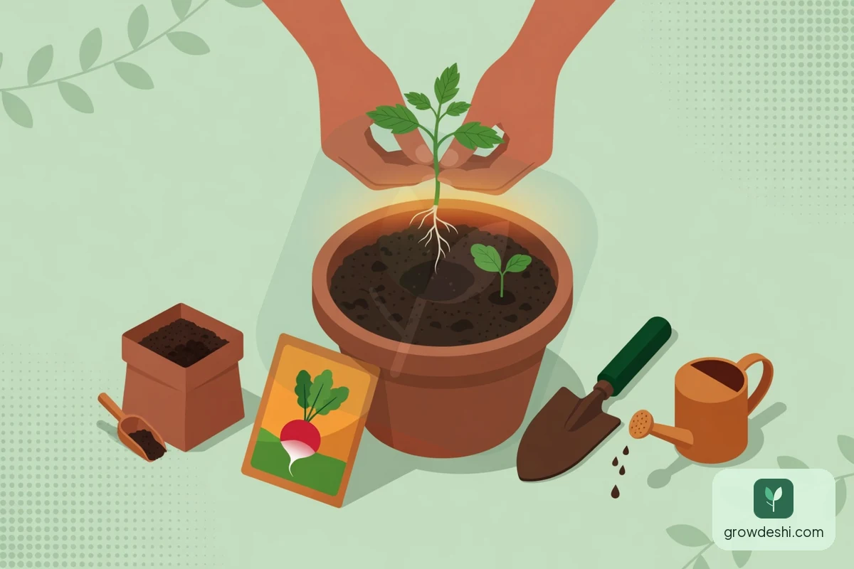নতুনদের সবজি চাষ: প্রথম বাগানের ১০টি সহজ ধাপ — GrowDeshi