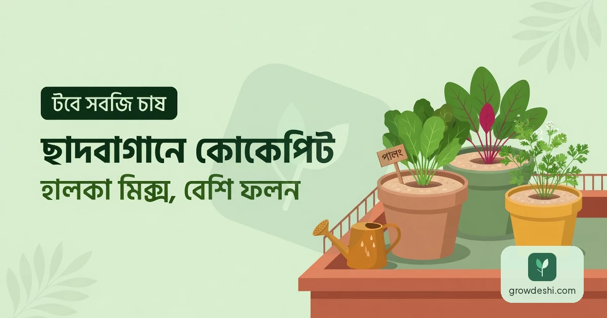 ছাদবাগানে কোকোপিটের ব্যবহার ও সেরা গাছ — GrowDeshi