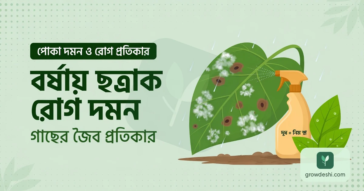 বর্ষায় গাছের ছত্রাক রোগ ও জৈব প্রতিকার — GrowDeshi