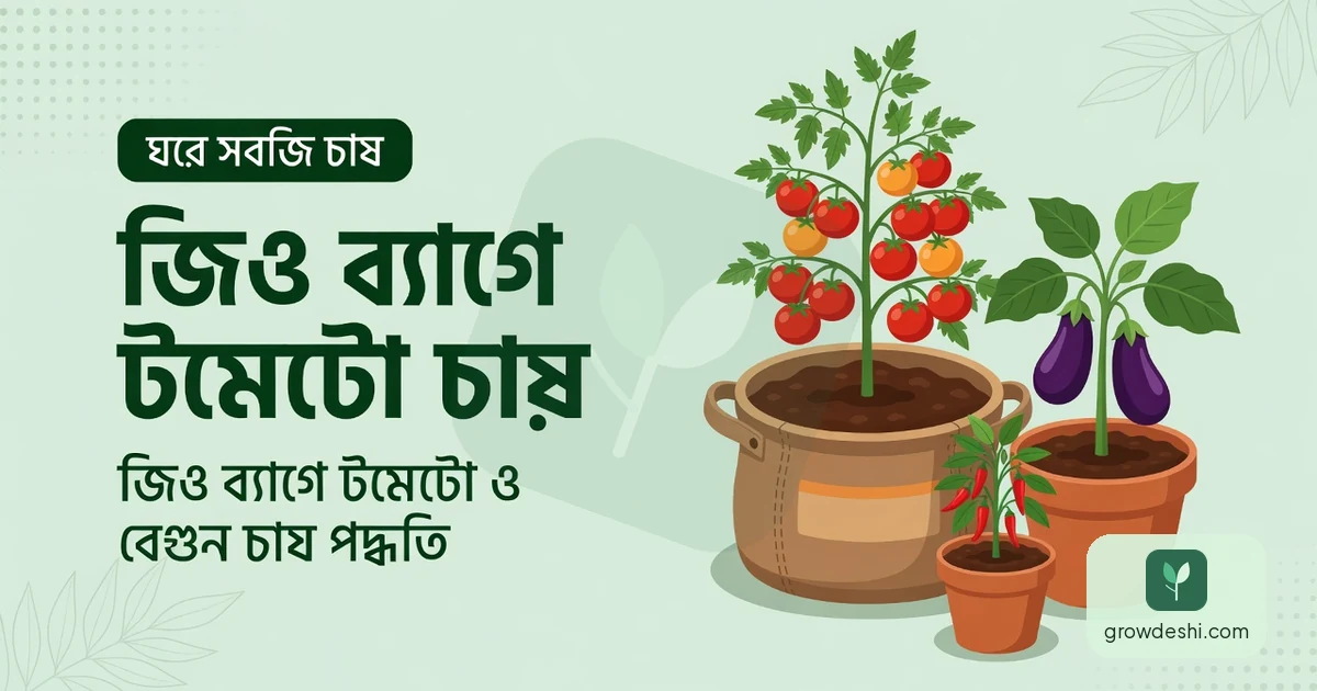 জিও ব্যাগে টমেটো ও বেগুন চাষ পদ্ধতি — GrowDeshi