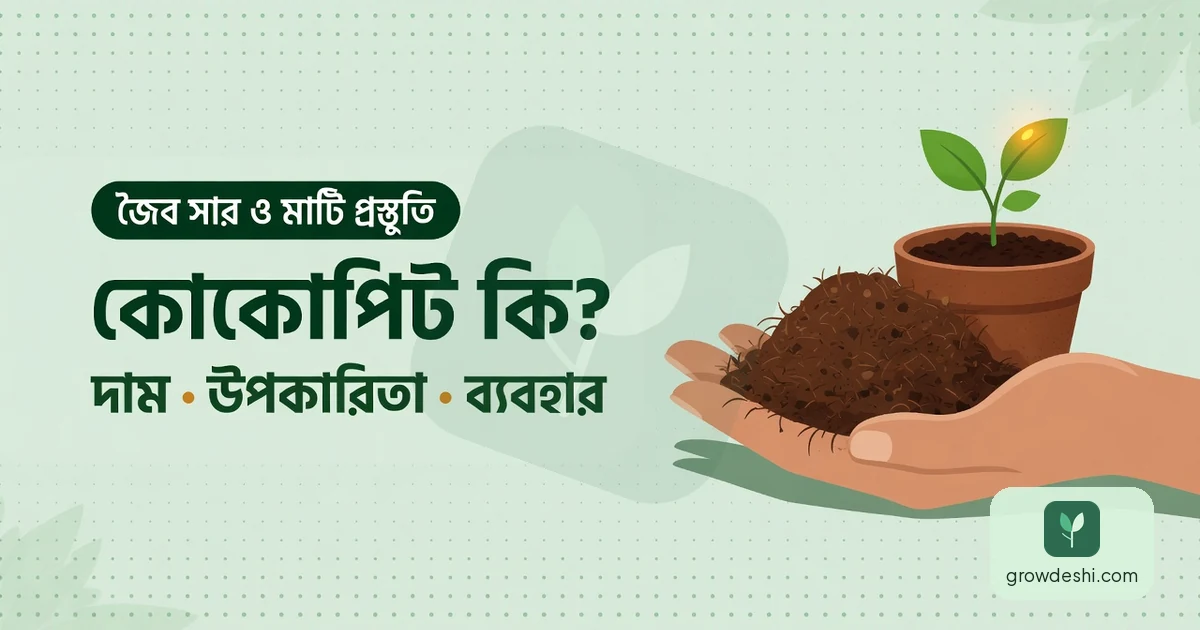 কোকোপিট কি? দাম, উপকারিতা ও ব্যবহারের সম্পূর্ণ গাইড — GrowDeshi
