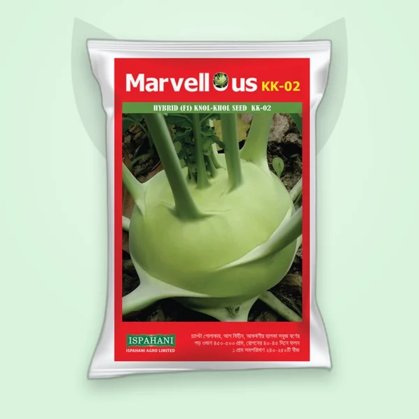 ওলকপি হাইব্রিড বীজ — KK-02 (Knol Khol F1 Seed)