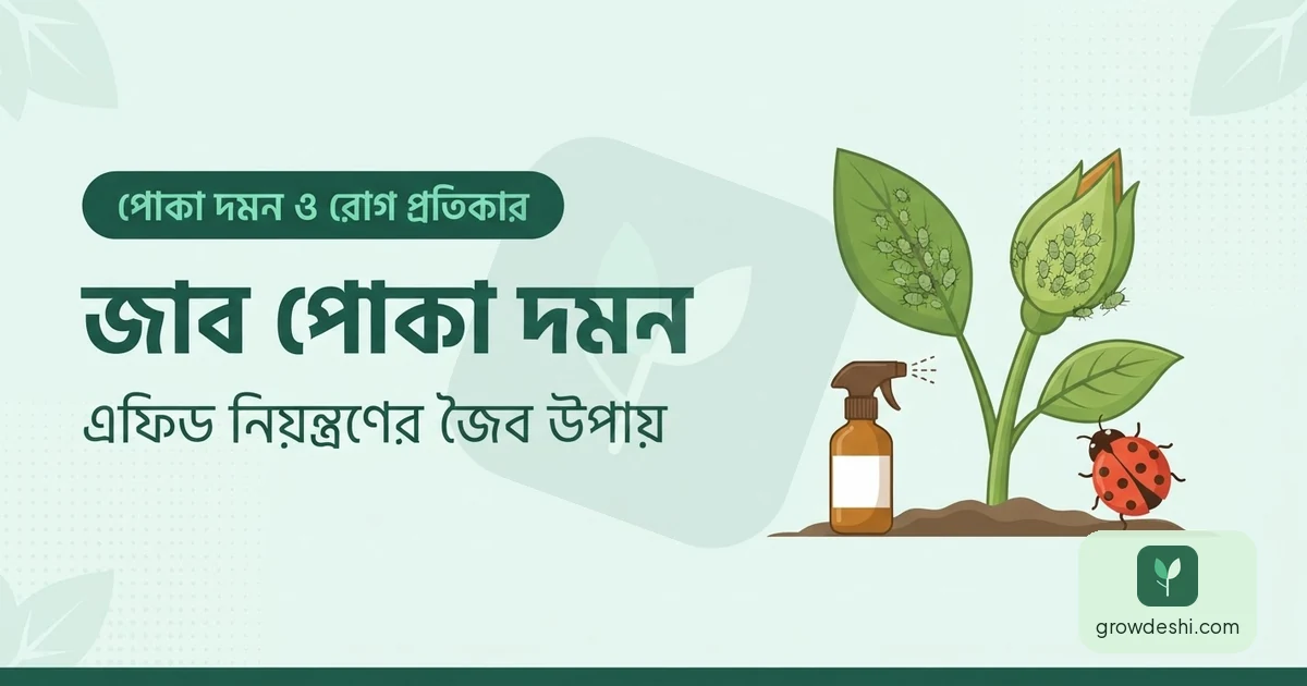 জাব পোকা (এফিড) দমন — ঘরোয়া জৈব সমাধান — GrowDeshi