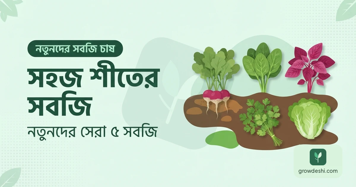 নতুনদের জন্য শীতের সবচেয়ে সহজ ৫টি সবজি — GrowDeshi