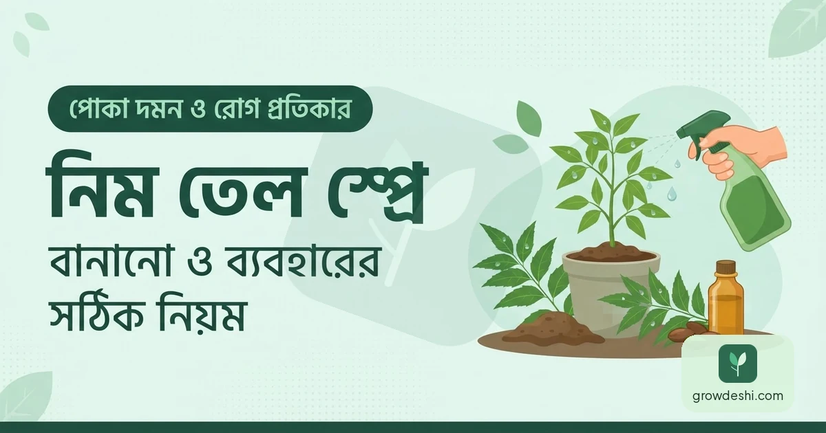 নিম তেল স্প্রে বানানো ও ব্যবহারের সঠিক নিয়ম — GrowDeshi