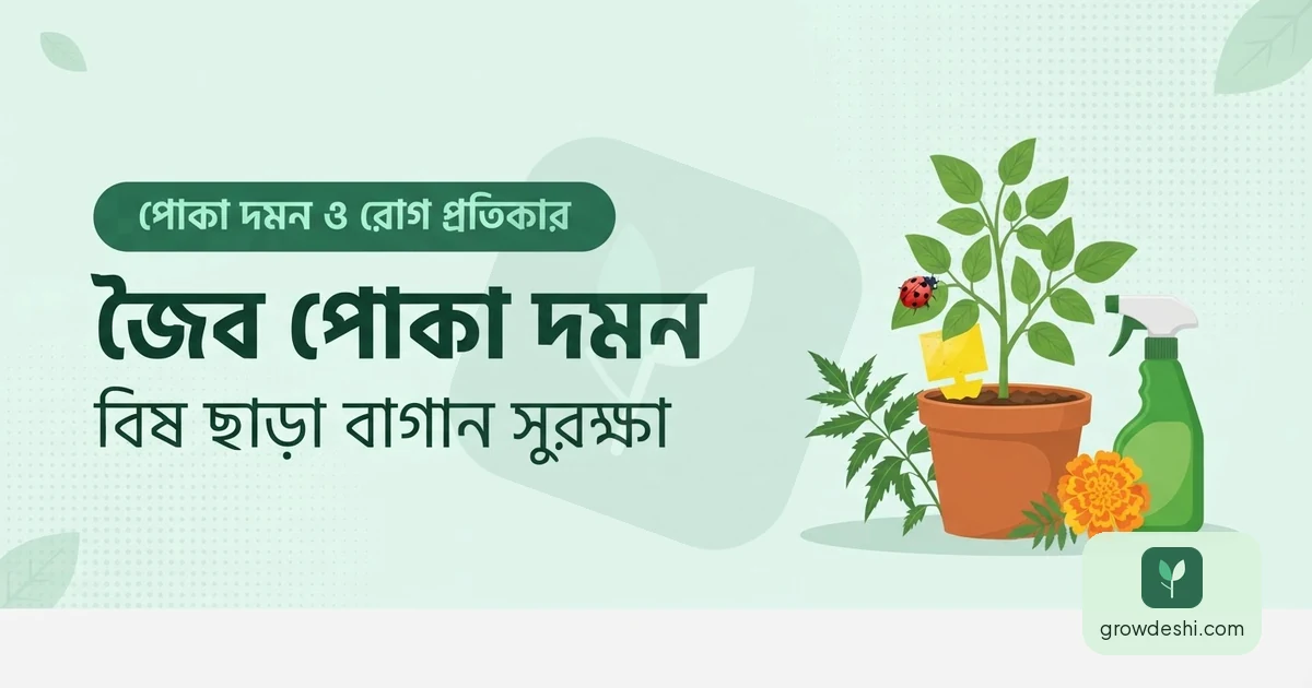 বিষ ছাড়া বাগানের পোকা দমন — সম্পূর্ণ জৈব গাইড — GrowDeshi