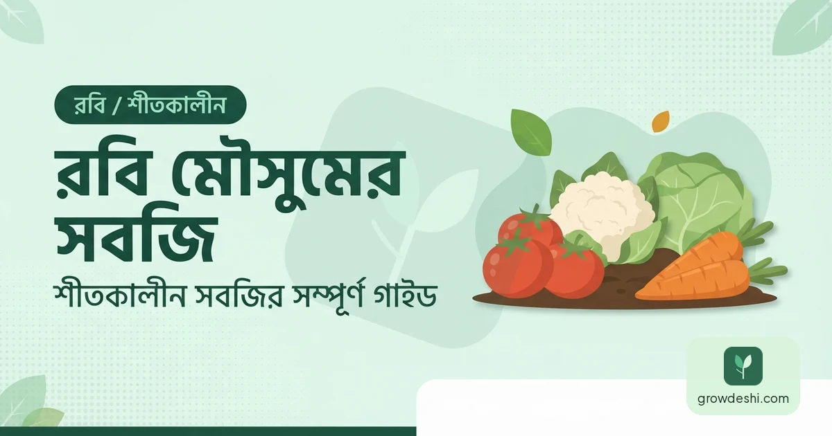 রবি মৌসুমের সবজি চাষ: শীতের সম্পূর্ণ গাইড — GrowDeshi