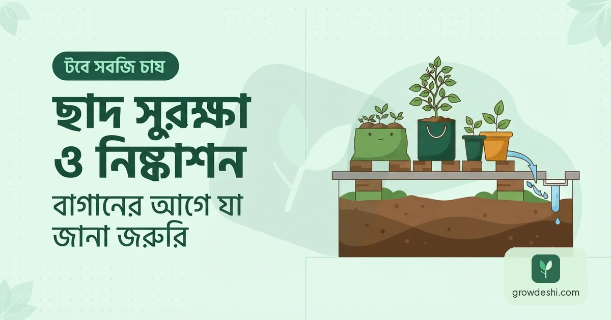 ছাদের ভার ও ওয়াটারপ্রুফিং — বাগানের আগে যা জানা জরুরি — GrowDeshi