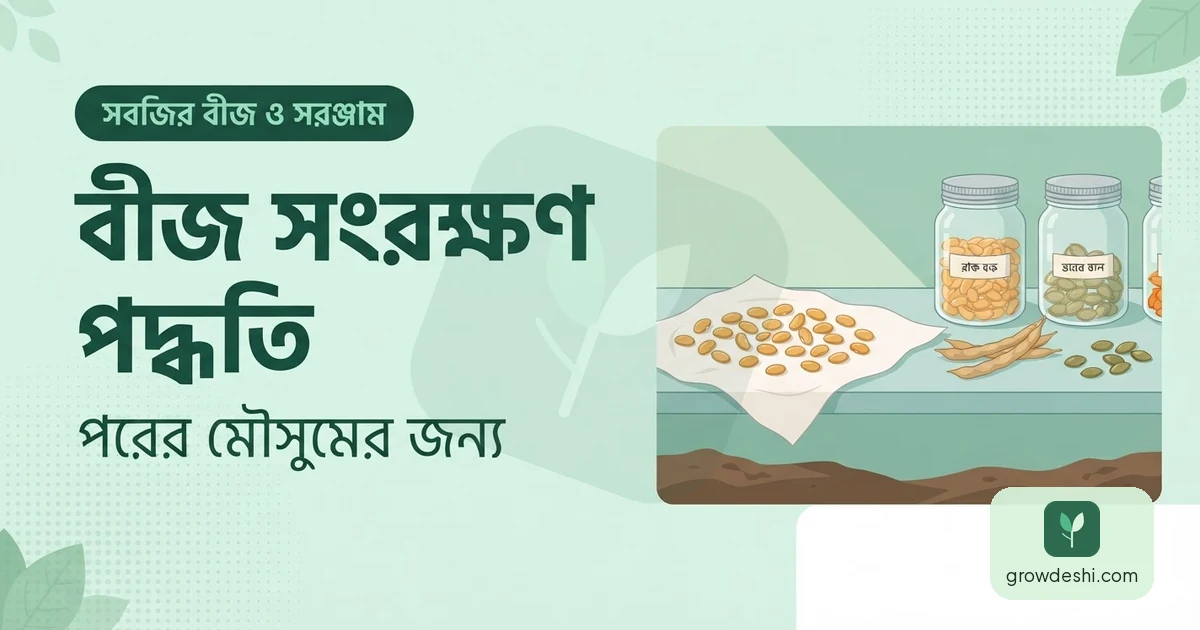 বীজ সংরক্ষণ পদ্ধতি: পরের মৌসুমের জন্য ঘরেই বীজ রাখুন — GrowDeshi