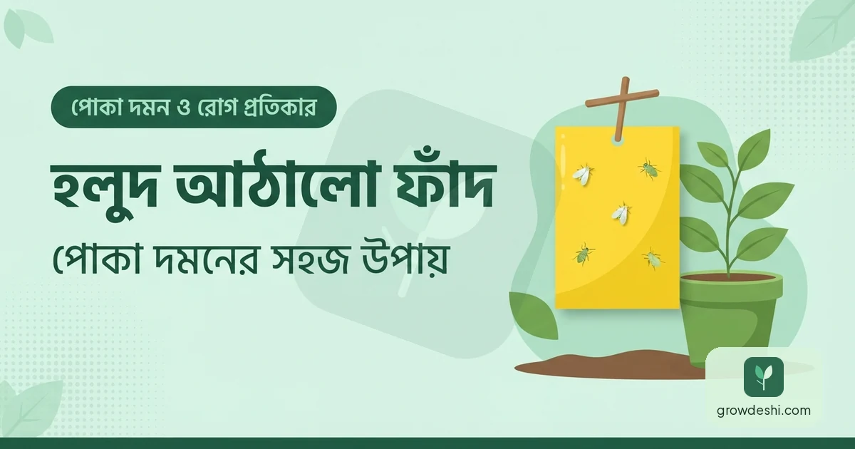 হলুদ আঠালো ফাঁদ — কীভাবে কাজ করে ও ব্যবহারের নিয়ম — GrowDeshi