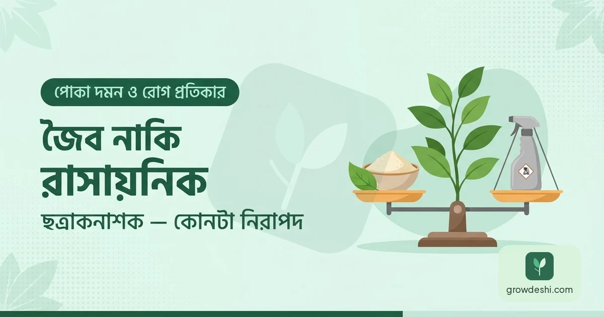 ট্রাইকোডার্মা বনাম রাসায়নিক ছত্রাকনাশক — কোনটা নিরাপদ — GrowDeshi