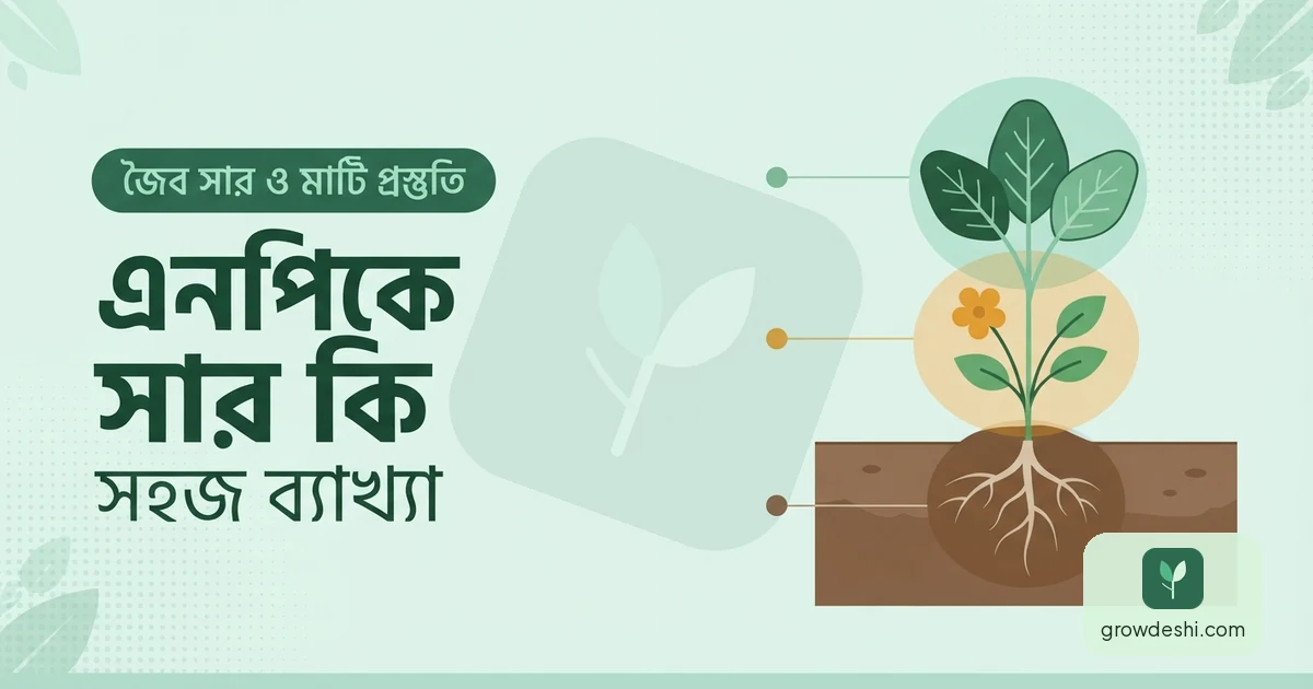 এনপিকে সার কি? টবের বাগানির ভাষায় সহজ ব্যাখ্যা — GrowDeshi
