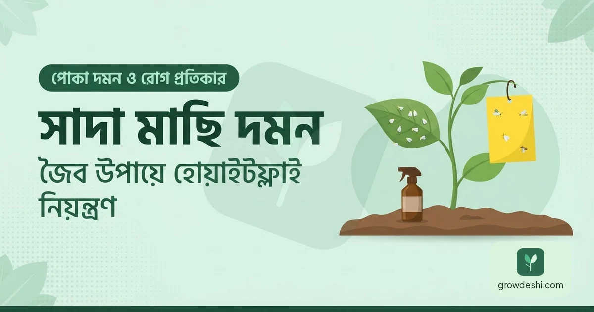 সাদা মাছি (হোয়াইটফ্লাই) দমন — জৈব উপায়ে সমাধান — GrowDeshi
