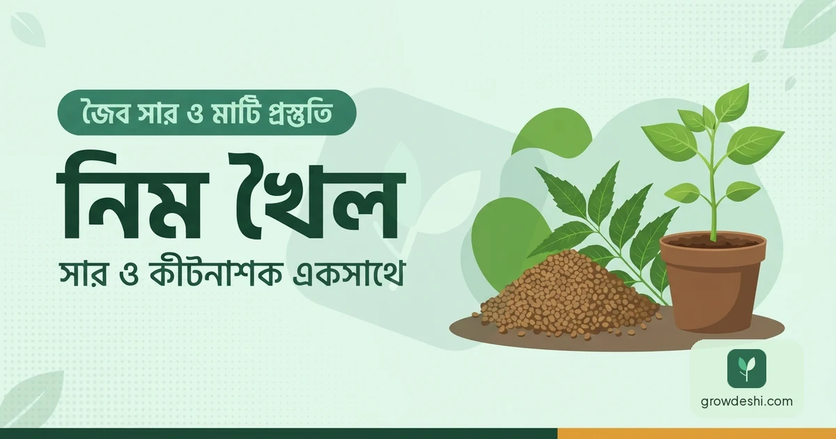নিম খৈল কি? উপকারিতা, দাম ও ব্যবহারের নিয়ম — GrowDeshi