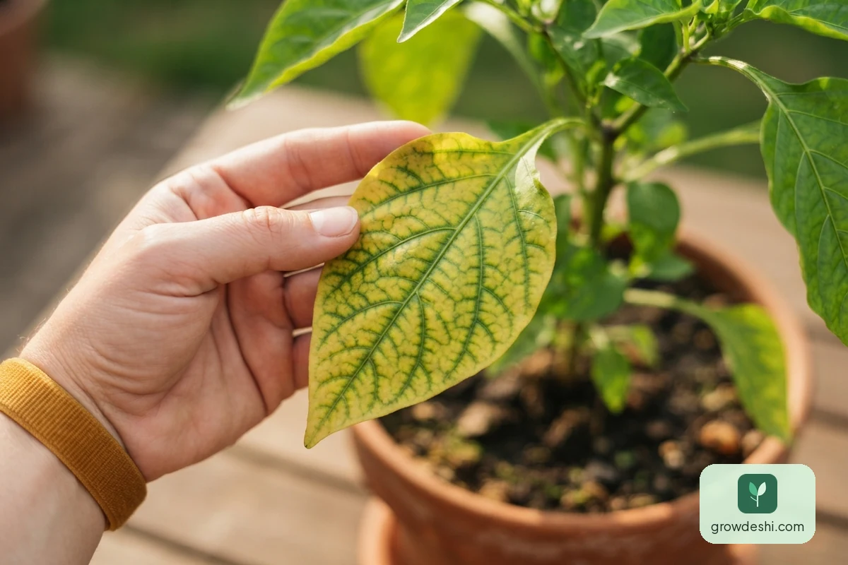 গাছের পাতা হলুদ হয়ে যাওয়ার কারণ ও সমাধান — GrowDeshi