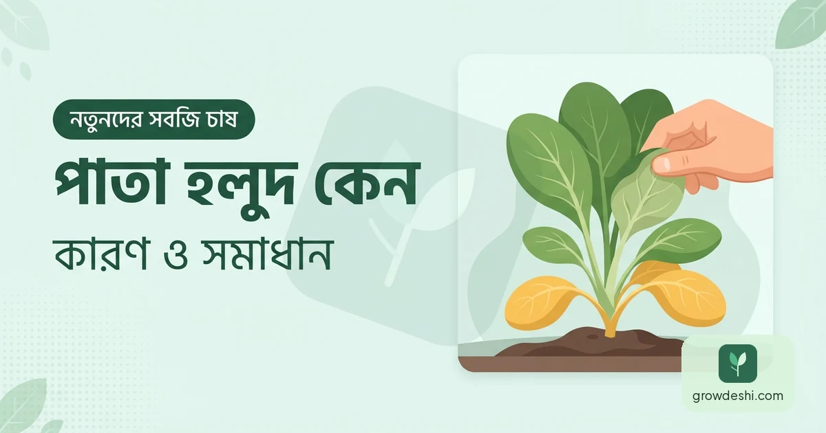গাছের পাতা হলুদ হয়ে যাওয়ার কারণ ও সমাধান — GrowDeshi