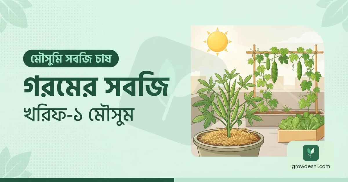 গ্রীষ্মকালীন সবজি — খরিফ-১ মৌসুমের পূর্ণ তালিকা — GrowDeshi